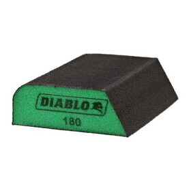 Diablo DFBCOMBUFN01G 4 in. L X 2-1/2 in. W X 1 in. 180 Grit Ultra Fine Dual Edge Sanding Sponge