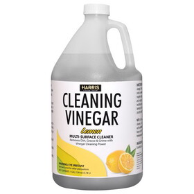 Harris LEVINE-128 Lemon Scent Concentrated All Purpose Cleaning Vinegar Liquid 128 oz