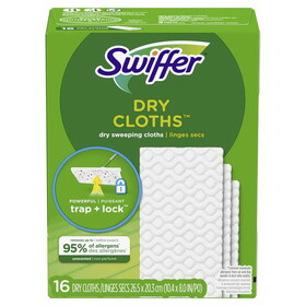 Swiffer 80374618 Sweeper 5.4 in. Dry Microfiber Dust Mop Refill 16 pk