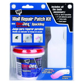 DAP 7079812345 Drydex 3.5 in. L X 6-3/5 in. W Spackling White Wall Repair Kit
