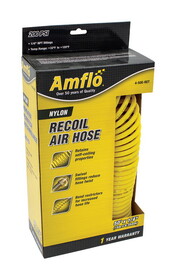Amflo AMFL450ERET 50 ft. L X 1/4 in. D Nylon Recoil Air Hose 200 psi Yellow