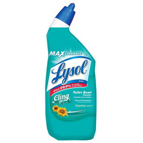 Lysol 1920098010 Cling Gel Country Scent Toilet Bowl Cleaner 24 oz Gel