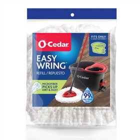 O-Cedar 148474 EasyWring 12 in. Spin Microfiber Mop Refill 1 pk