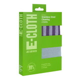 E-Cloth 10617 Microfiber Stainless Steel Cleaning and Polishing Cloth 2 pk