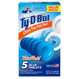 Ty-D-Bol 675040.10 Blue Spruce Scent Automatic Toilet Bowl Cleaner 7 oz Tablet