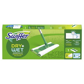 Swiffer 80374500 Sweeper Dry & Wet 10 in. W Dry/Wet Sweeping Kit