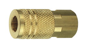 Amflo C20-23B Brass 1/4 in. I/M Style Coupler 3/8 in. Female 1 pc