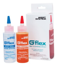 WEST SYSTEM 650-8 G/flex Extra Strength Epoxy Clear Toughened Epoxy Kit 2 pk