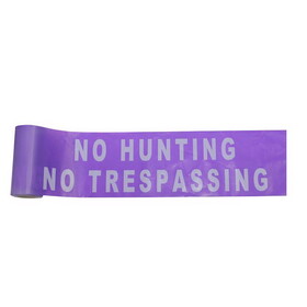 C.H. HANSON 15150 100 ft. L X 6 in. W Plastic Solid No Hunting No Trespassing Barricade Tape Purple