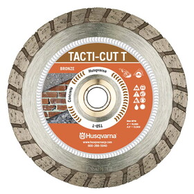 Husqvarna 542761420 Tacti-Cut Dri Disc 7 in. D X 7/8 in. Steel Turbo Diamond Saw Blade 1 pk
