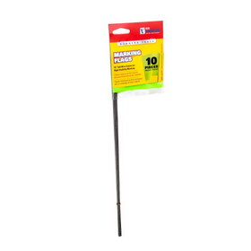 C.H. HANSON 15067 15 in. Fluorescent Lime Marking Flags Polyvinyl 10 pk