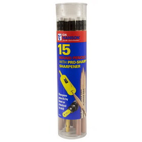 C.H. HANSON 2010 Pro-Sharp 8 in. L Finishing #2 Pencil Gray 15 pc