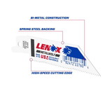Lenox 22760OSB414R METALWOLF 4 in. Bi-Metal WAVE EDGE Reciprocating Saw Blade 14 TPI 1 blade