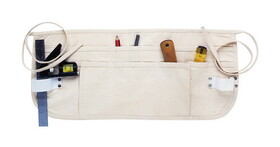 CLC C14 Heavy Duty 12 pocket Canvas Waist Apron White 1 pk