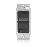 LEVITON 6674-E Decora SureSlide Black 600 W Slide Dimmer Switch 1 pk