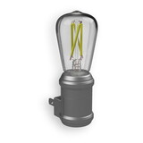 Westek NL-EDSN-DN Automatic Plug-in Vintage Edison Aged Nickel LED Night Light