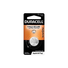 DURACELL DL2032BPK Lithium Coin 2032 3 V 225 mAh Security and Electronic Battery 1 pk