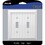 Amerelle 269TTW Cottage White 2 gang Wood Toggle Wall Plate 1 pk