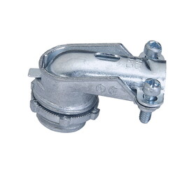 Sigma Engineered Solutions 49801 ProConnex 3/8 in. D Die-Cast Zinc 90 Degree Squeeze Connector For AC, MC