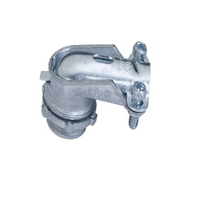 Sigma Engineered Solutions 49804 ProConnex 1/2 in. D Die-Cast Zinc 90 Degree Squeeze Connector For AC, MC