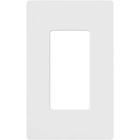Claro CW-1-WH Lutron CCC White 1 gang Plastic Wall Plate 1 pk