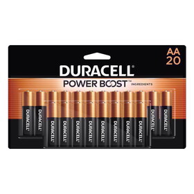 DURACELL MN1500B20Duracell Coppertop AA Alkaline Batteries 20 pk Carded