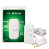 Lutron TTCL-100H-WH Credenza White 100 W Plug-In Dimmer Slide Switch 1 pk