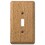 Amerelle 901TL Contemporary Brown 1 gang Wood Toggle Wall Plate 1 pk