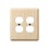 Amerelle 401DD Contemporary Unfinished Beige 2 gang Ash Wood Duplex Wall Plate 1 pk