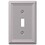 Amerelle 149TBN Chelsea Brushed Nickel 1 gang Stamped Steel Toggle Wall Plate 1 pk