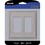 Amerelle 77RRBN Metro Brushed Nickel 2 gang Die-Cast Metal Decorator Wall Plate 1 pk