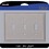 Amerelle 77TTTBN Metro Brushed Nickel 3 gang Die-Cast Metal Toggle Wall Plate 1 pk