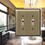 Amerelle 154TT Devon Brushed Brass 2 gang Stamped Steel Toggle Wall Plate 1 pk