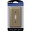 Amerelle 154T Devon Brushed Brass 1 gang Stamped Steel Toggle Wall Plate 1 pk