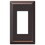 Amerelle 163RDB Century Aged Bronze 1 gang Stamped Steel Decorator Wall Plate 1 pk