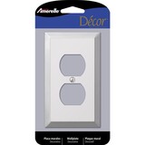Amerelle 161D Century Polished Chrome 1 gang Stamped Steel Duplex Wall Plate 1 pk