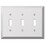 Amerelle 161TTT Century Polished Chrome 3 gang Stamped Steel Toggle Wall Plate 1 pk