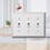 Amerelle 161TTT Century Polished Chrome 3 gang Stamped Steel Toggle Wall Plate 1 pk