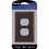 Amerelle 77DDB Metro Aged Bronze 1 gang Die-Cast Metal Duplex Wall Plate 1 pk