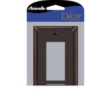 Amerelle 74RDB Imperial Bead Aged Bronze 1 gang Die-Cast Metal Decorator Wall Plate 1 pk