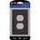 Amerelle 74DDB Imperial Bead Aged Bronze 1 gang Die-Cast Metal Duplex Wall Plate 1 pk