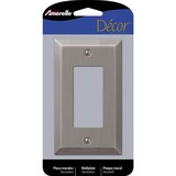 Amerelle 163RAN Century Antique Nickel 1 gang Stamped Steel Decorator Wall Plate 1 pk