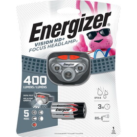 Energizer HDD32E Vision HD + 400 lm Gray LED Headlight AAA Battery