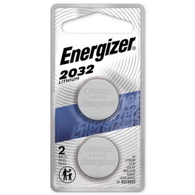 Energizer 2032BP-2N Lithium 2032 3 V Electronic/Watch Battery 2 pk