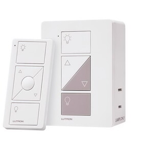 Lutron P-PKG1P-WH-R Caseta White 100 W Plug-In Smart-Enabled Dimmer Switch w/Remote Control 1 pk