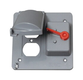 Sigma Engineered Solutions 14325 Square Plastic 2 gang 4.84 in. H X 4.84 in. W Combo Box Cover