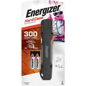 Energizer TUF2AAPE Hard Case 300 lm Black LED Work Light Flashlight AA Battery