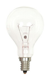 Satco S2740 40 W A15 A-Line Incandescent Bulb E12 (Candelabra) Soft White 1 pk