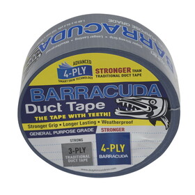 Linzer Products TP DUCT BA 0200Barracuda 1.88 in. W X 54.6 yd L Silver Duct Tape