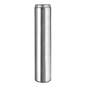 Selkirk 208036U 8 in. D X 36 in. L Stainless Steel Chimney Pipe